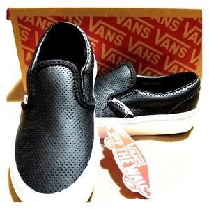 Boys Leather Vans